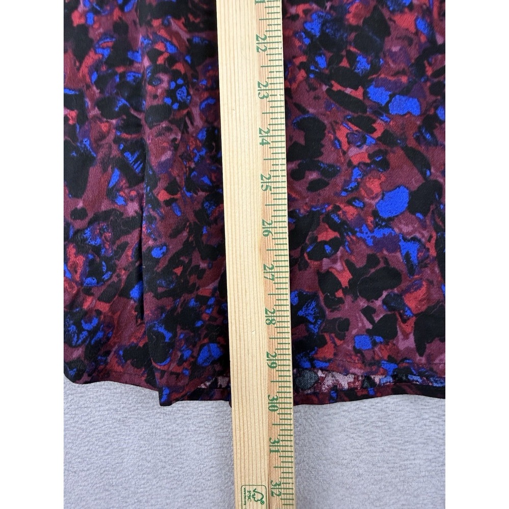 Torrid 2X Crepe Tank Top Chain Link Neck Multicolor‎ Animal Print Blouse - Picture 8 of 9